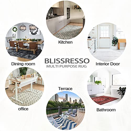 Ultra Soft Floor Carpet, 160cm x 230cm Area Rugs for Bedroom Anti Slip - Modern Super Soft Thick Pile Small Fluffy Shaggy Rug Non Shedding White Gray Blue Abstract Splash Rug