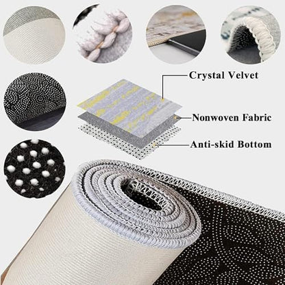 Plantas Flores 3D Impreso Alfombra 200 X 300 Cm Sala De Estar Dormitorio Rug Antideslizante Niños Niñas Habitación Jugar Carpet para Gatear - Limpieza Fácil - Poliéster -3431086880749