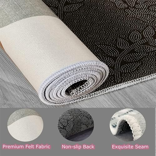 3D Optical Illusion Geometric Area Rug Luxury Non-Slip Carpet for Living Room Bedroom Modern Art Decor Kitchen Machine Washable Carpet Soft (36,120 * 400cm)